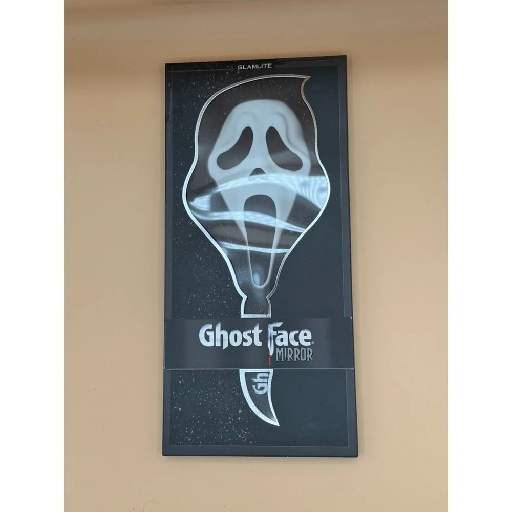 Glamlite Ghost Face Mask Handheld Mirror Scream Horror Collector Boxed